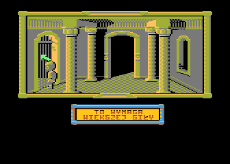 Klątwa (Atari 8-bit) screenshot: Severe gate