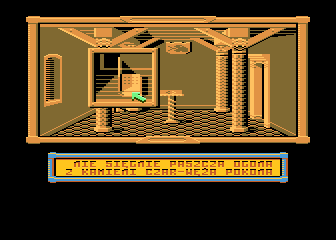 Klątwa (Atari 8-bit) screenshot: Clue