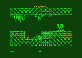 Pong (Atari 8-bit) screenshot: Radio teleport