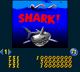 Hollywood Pinball (Game Boy Color) screenshot: Shark!