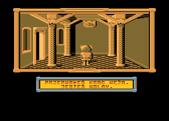 Klątwa (Atari 8-bit) screenshot: Serpent circle interrupted