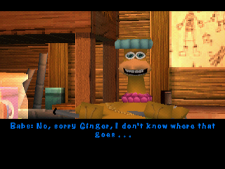 Chicken Run (PlayStation) screenshot: Ginger meets Babs.