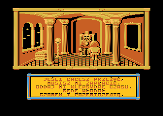 Klątwa (Atari 8-bit) screenshot: Deadly ultimatum