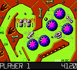 Hollywood Pinball (Game Boy Color) screenshot: Bones everywhere!