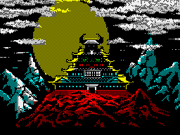 Karateka (ZX Spectrum) screenshot: Temple