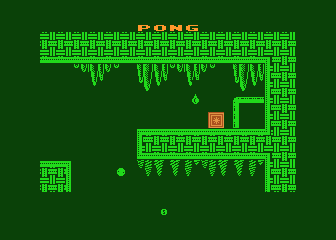 Pong (Atari 8-bit) screenshot: Cactus obstacle