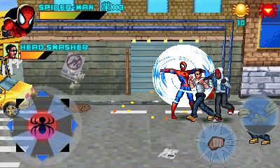 Spider-Man: Toxic City HD (Windows Mobile) screenshot: Using special attack