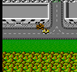 Who Framed Roger Rabbit (NES) screenshot: Benny the Cab is much faster than walking. Outta my way car!
