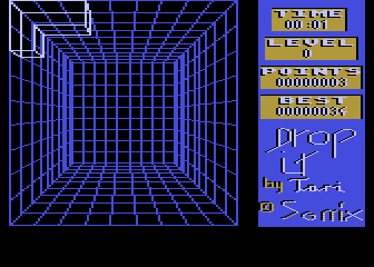 Drop It! (Atari 8-bit) screenshot: 9x9x10