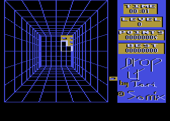 Drop It! (Atari 8-bit) screenshot: Replay mode