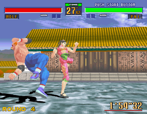 Virtua Fighter 2 (Arcade) screenshot: Strange moves