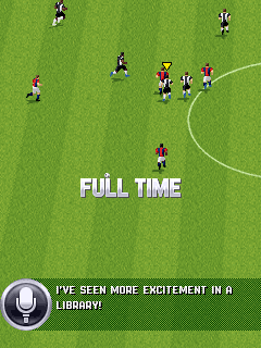 FIFA 12 (J2ME) screenshot: Full time