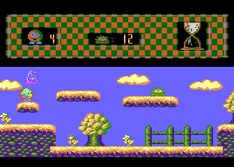 Włóczykij (Atari 8-bit) screenshot: Level 1