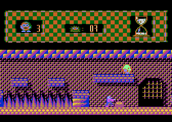 Włóczykij (Atari 8-bit) screenshot: Zombie