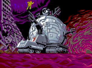 Teenage Mutant Ninja Turtles (Arcade) screenshot: Last stage - search for technodrome