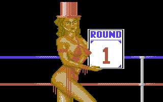 Ringside (Commodore 64) screenshot: Round 1