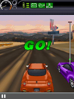The Fast and the Furious: Fugitive 3D (J2ME) screenshot: Go!