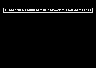 Moscow 1993 (Atari 8-bit) screenshot: Loading screen