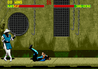 Mortal Kombat II (Genesis) screenshot: My back...