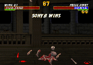 Mortal Kombat 3 (Genesis) screenshot: Fatality