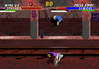 Mortal Kombat 3 (Genesis) screenshot: Over enemy