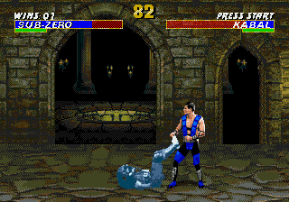 Mortal Kombat 3 (Genesis) screenshot: Exercise.