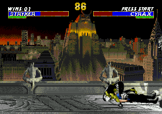 Mortal Kombat 3 (Genesis) screenshot: Interesting technique