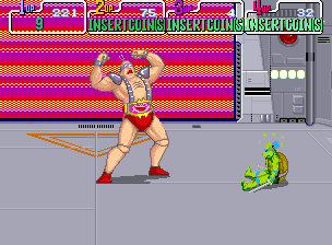 Teenage Mutant Ninja Turtles (Arcade) screenshot: Krang
