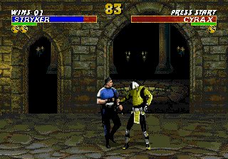 Mortal Kombat 3 (Genesis) screenshot: Cyrax lost battle