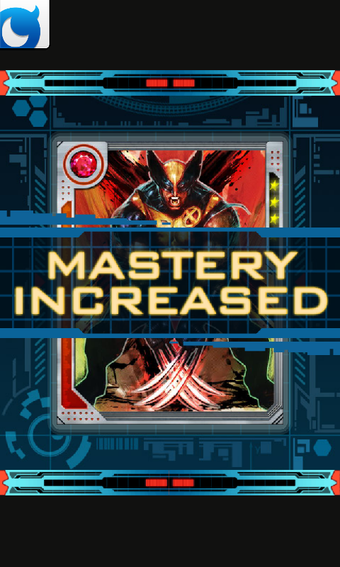 Marvel: War of Heroes (Android) screenshot: Increased card mastery