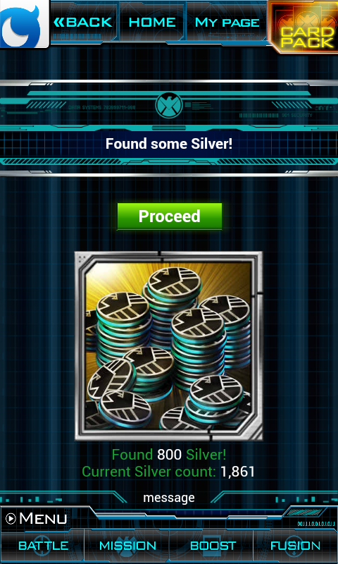 Marvel: War of Heroes (Android) screenshot: Silver is the game's currency