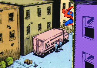 Spider-Man: The Videogame (Arcade) screenshot: Intro.