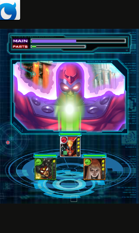 Marvel: War of Heroes (Android) screenshot: Fighting the villain