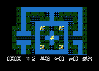 Robbo Forever (Atari 8-bit) screenshot: Level 24
