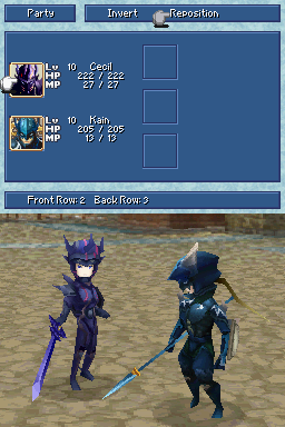 Final Fantasy IV (Nintendo DS) screenshot: Party screen