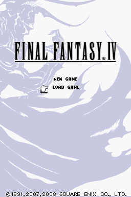 Final Fantasy IV (Nintendo DS) screenshot: Title screen