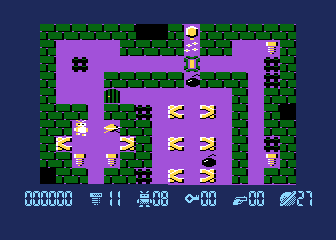Robbo Forever (Atari 8-bit) screenshot: Level 27