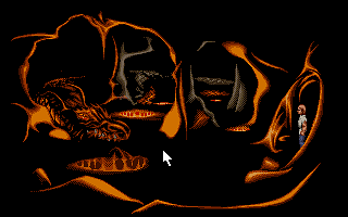 Lure of the Temptress (DOS) screenshot: Dragon's lair