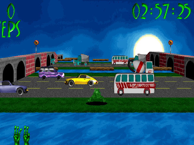 3D Frog Frenzy (Windows) screenshot: The first level