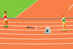 Fila Decathlon (Game Boy Advance) screenshot: Now time for 400 metres