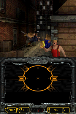 Duke Nukem: Critical Mass (Nintendo DS) screenshot: Going into shootout mode