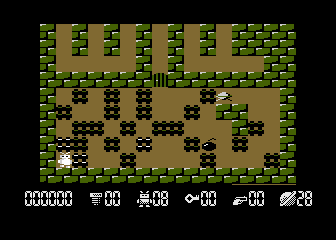 Robbo Forever (Atari 8-bit) screenshot: Level 28