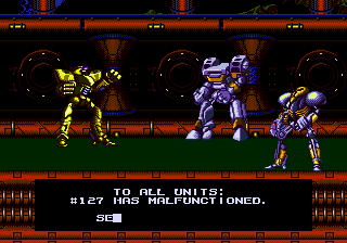 Cyborg Justice (Genesis) screenshot: Intro - enemies