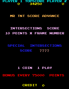 Mr. TNT (Arcade) screenshot: Score table