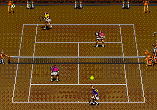 Wimbledon Championship Tennis (Genesis) screenshot: Match starts