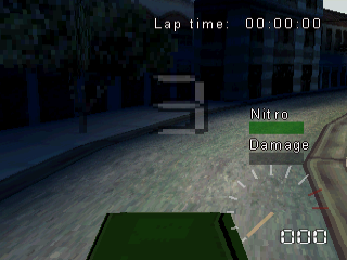Europe Racing (PlayStation) screenshot: Time attack