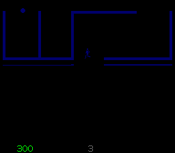 Berzerk (Arcade) screenshot: Moving to next screen.
