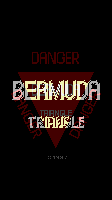 Bermuda Triangle (Arcade) screenshot: Title Screen.