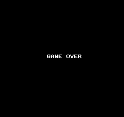 Otocky (NES) screenshot: Game over