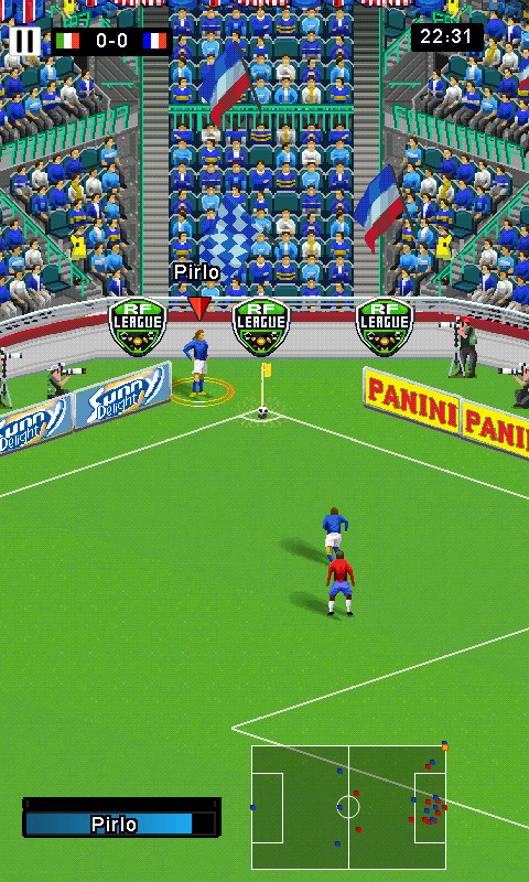 Real Soccer 2011 (Android) screenshot: Corner kick